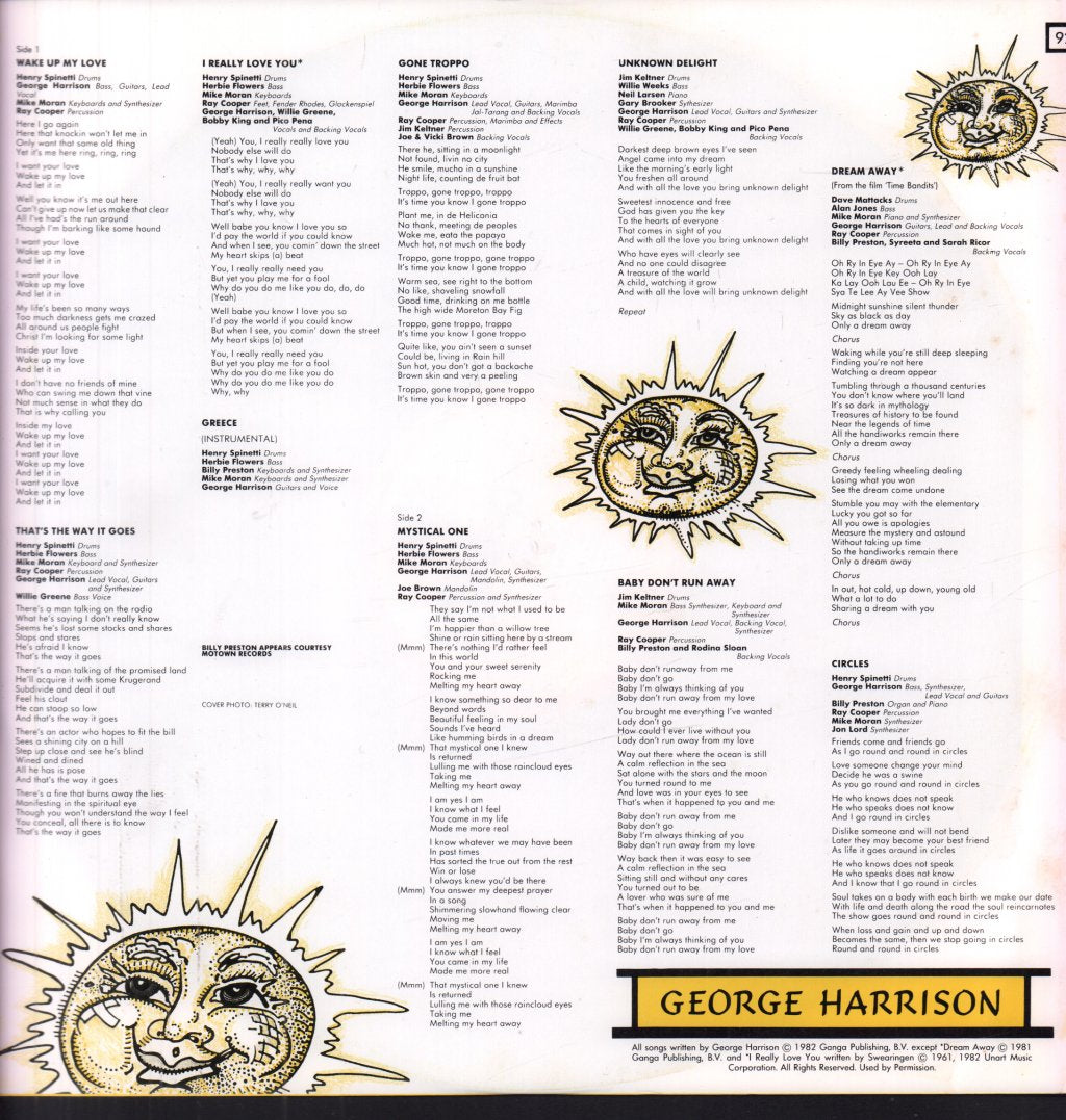 George Harrison - Gone Troppo - Lp