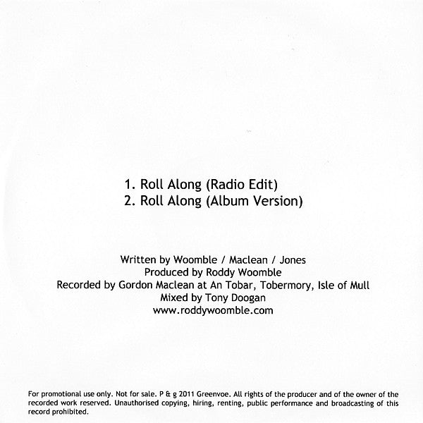 Roddy Woomble - Roll Along - Cdr