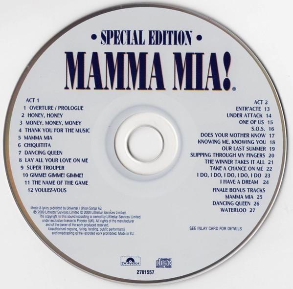 Mamma Mia original cast - Mamma Mia! - The Smash Hit Musical Based On Songs Of ABBA "Celebrating A Decade Of London's Dancing Queen! 10 Mamma Mia!" - Cd