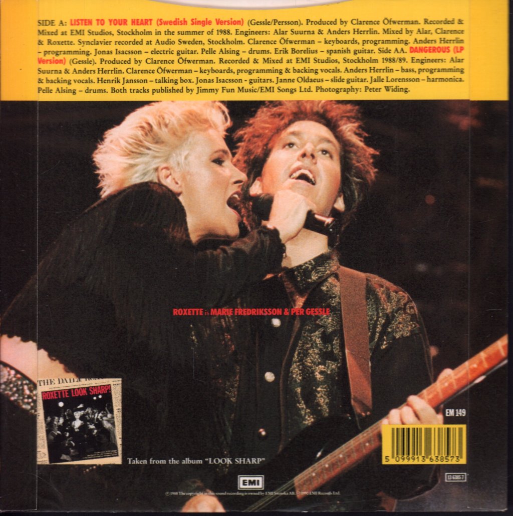 Roxette - Listen To Your Heart - 7 Inch