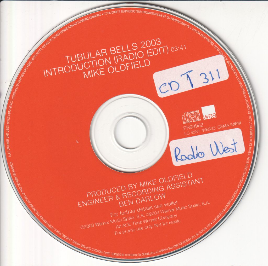 Mike Oldfield - Tubular Bells 2003 Introduction - Cd