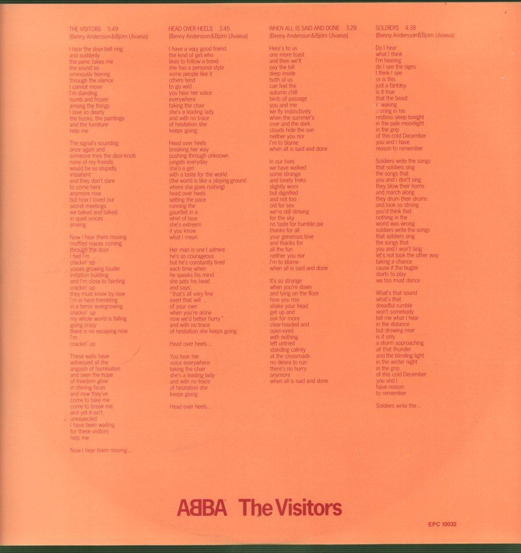 ABBA - Visitors - Lp
