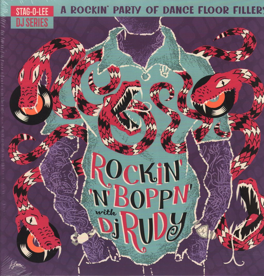 Various Artists - Rockin' 'N' Boppin' with DJ Rudy - Double Lp
