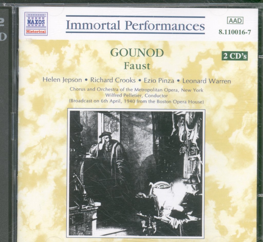 Chorus And Orchestra of the Metropilitan Opera House New York, Wilfred Pelletier - Gounod - Faust - Double Cd