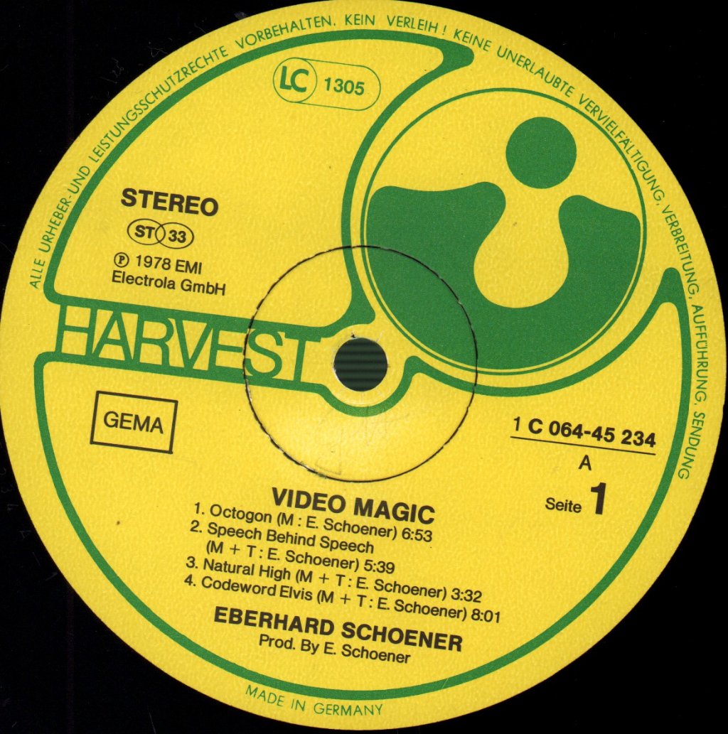 Eberhard Schoener - Video Magic - Lp