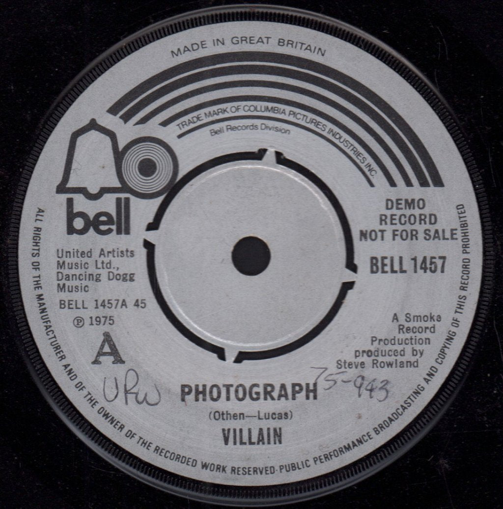 Villain (Glam) - Photograph - 7 Inch