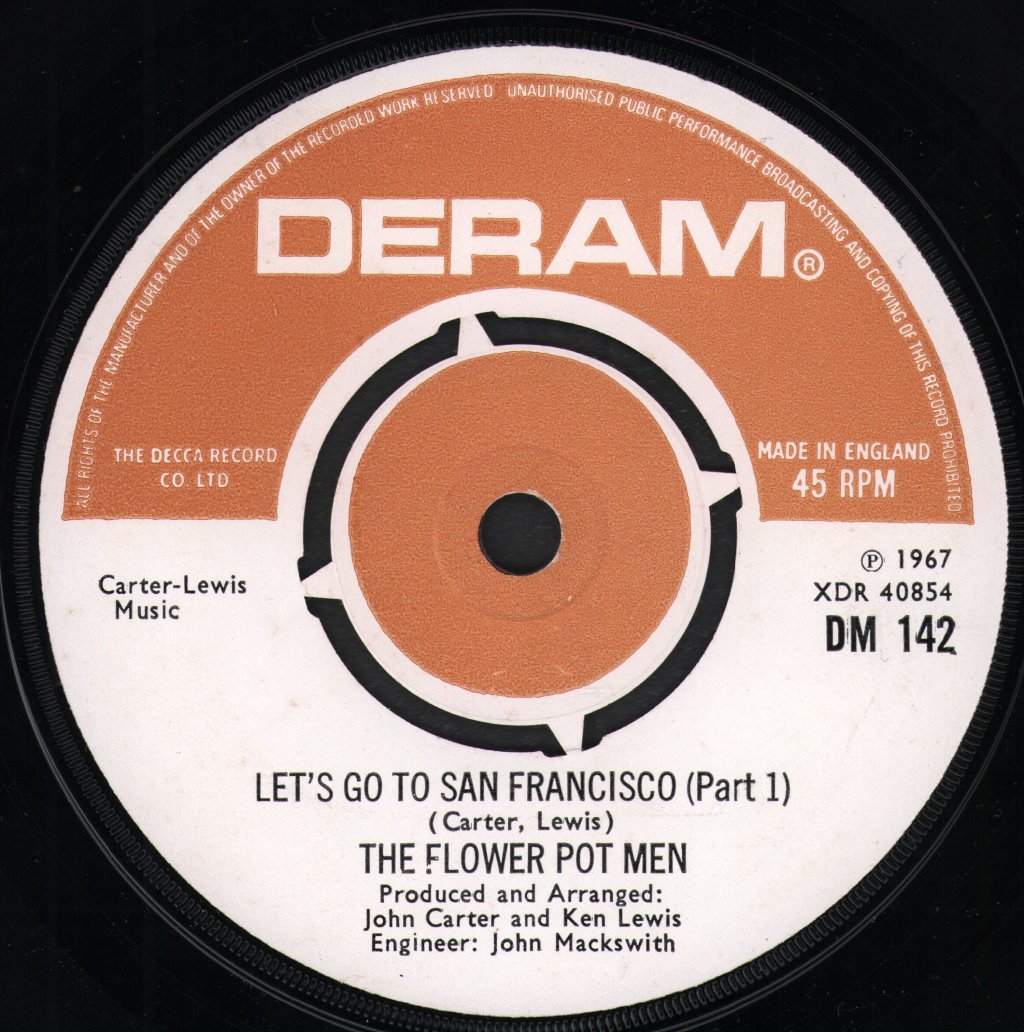 Flower Pot Men (60'S Group) - Let's Go To San Francisco - 7 Inch