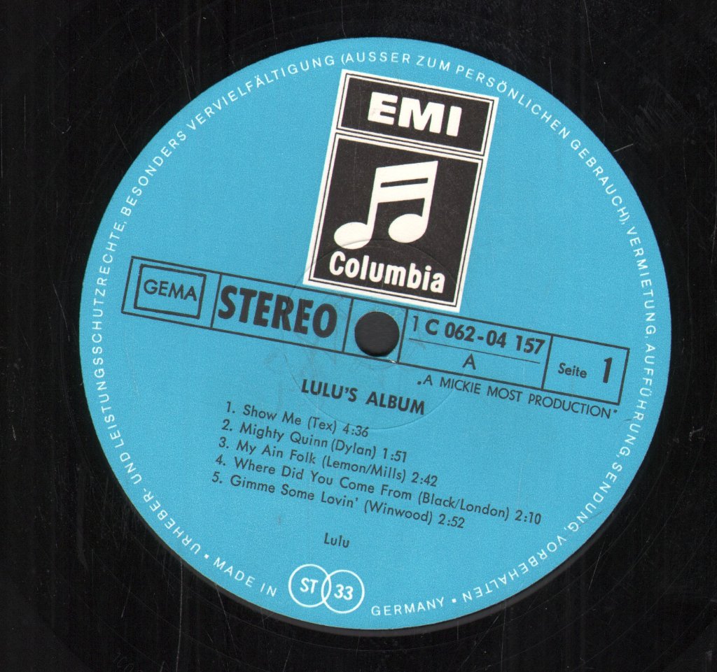 Lulu - Lulu's Album - Lp