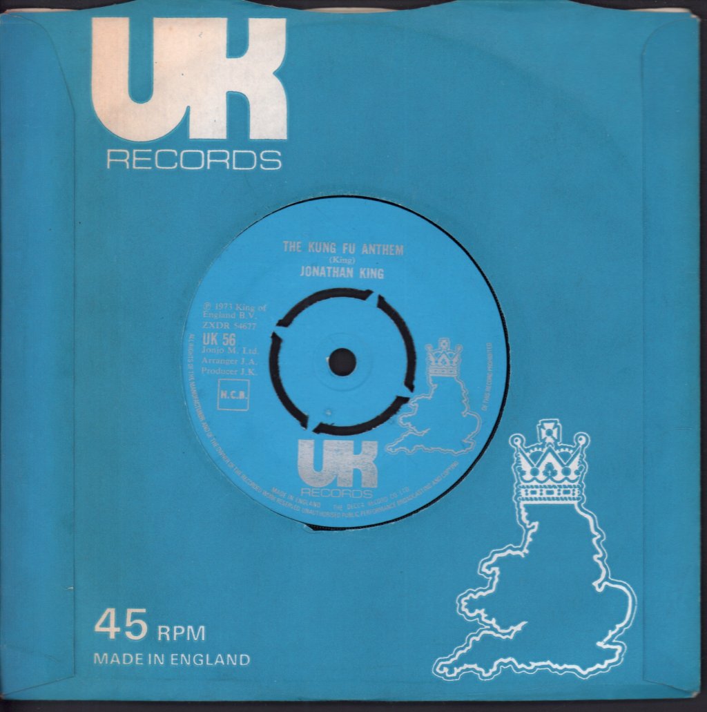 Jonathan King - Kung Fu Anthem - 7 Inch