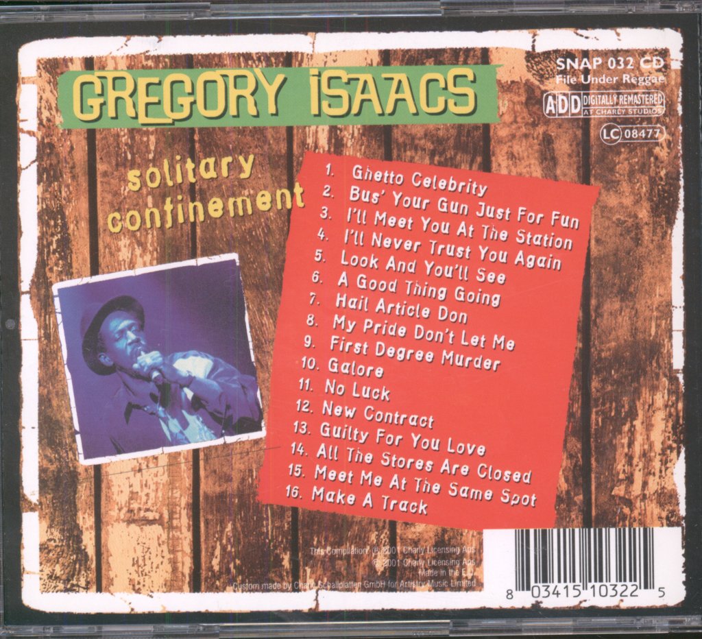Gregory Isaacs - Solitary Confinement - Cd