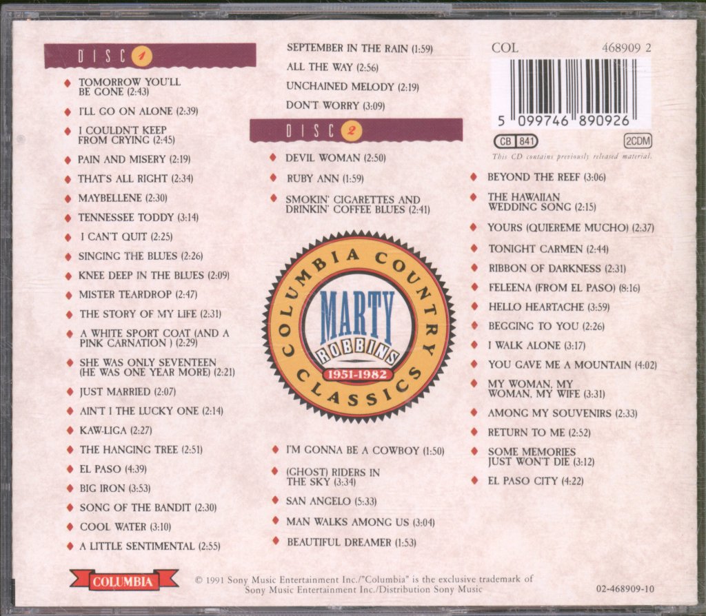Marty Robbins - Essential Marty Robbins 1951-1982 - Double Cd