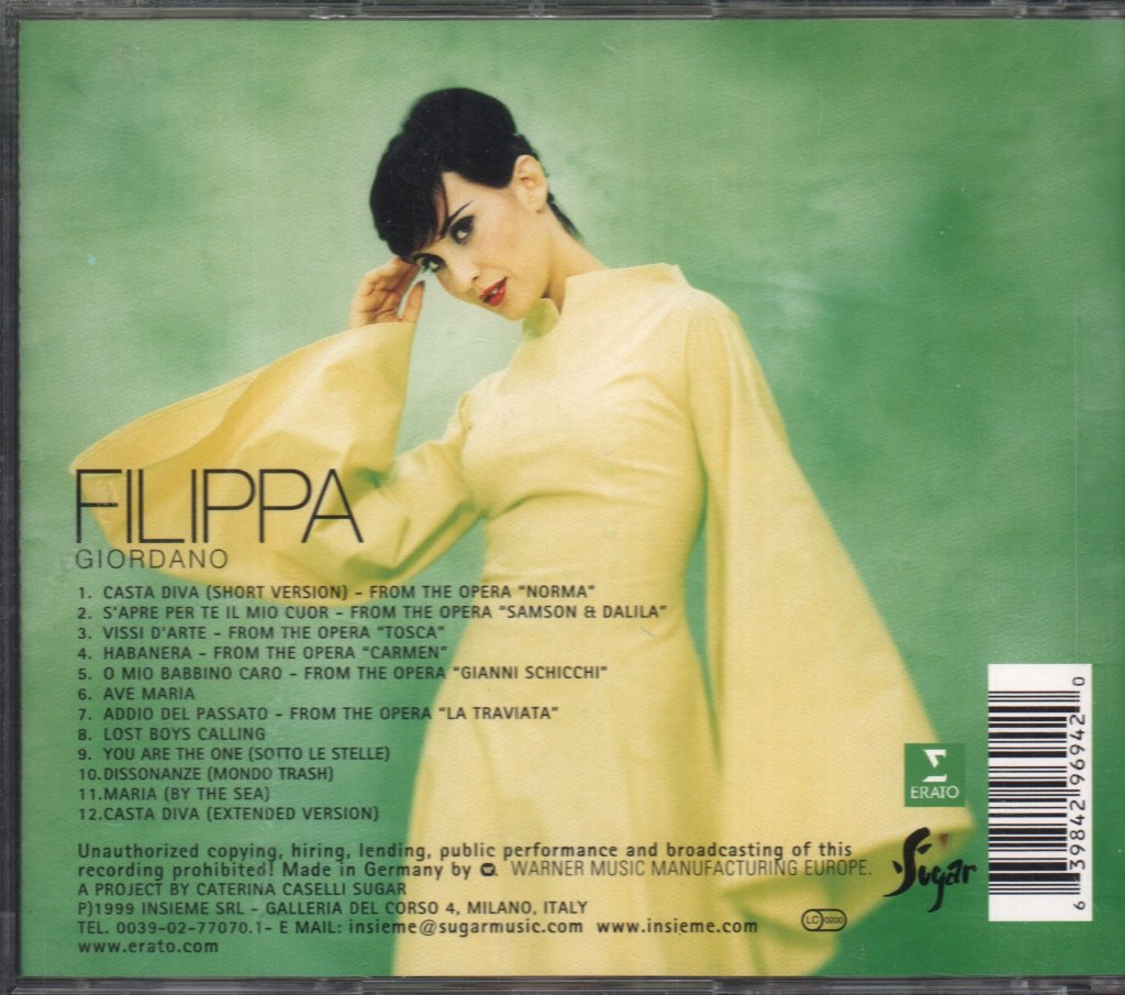 Filippa Giordano - Filippa Giordano - Cd
