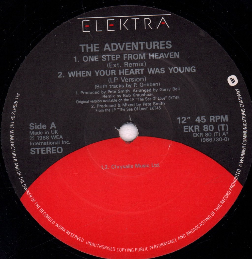 Adventures - One Step From Heaven - 12 Inch