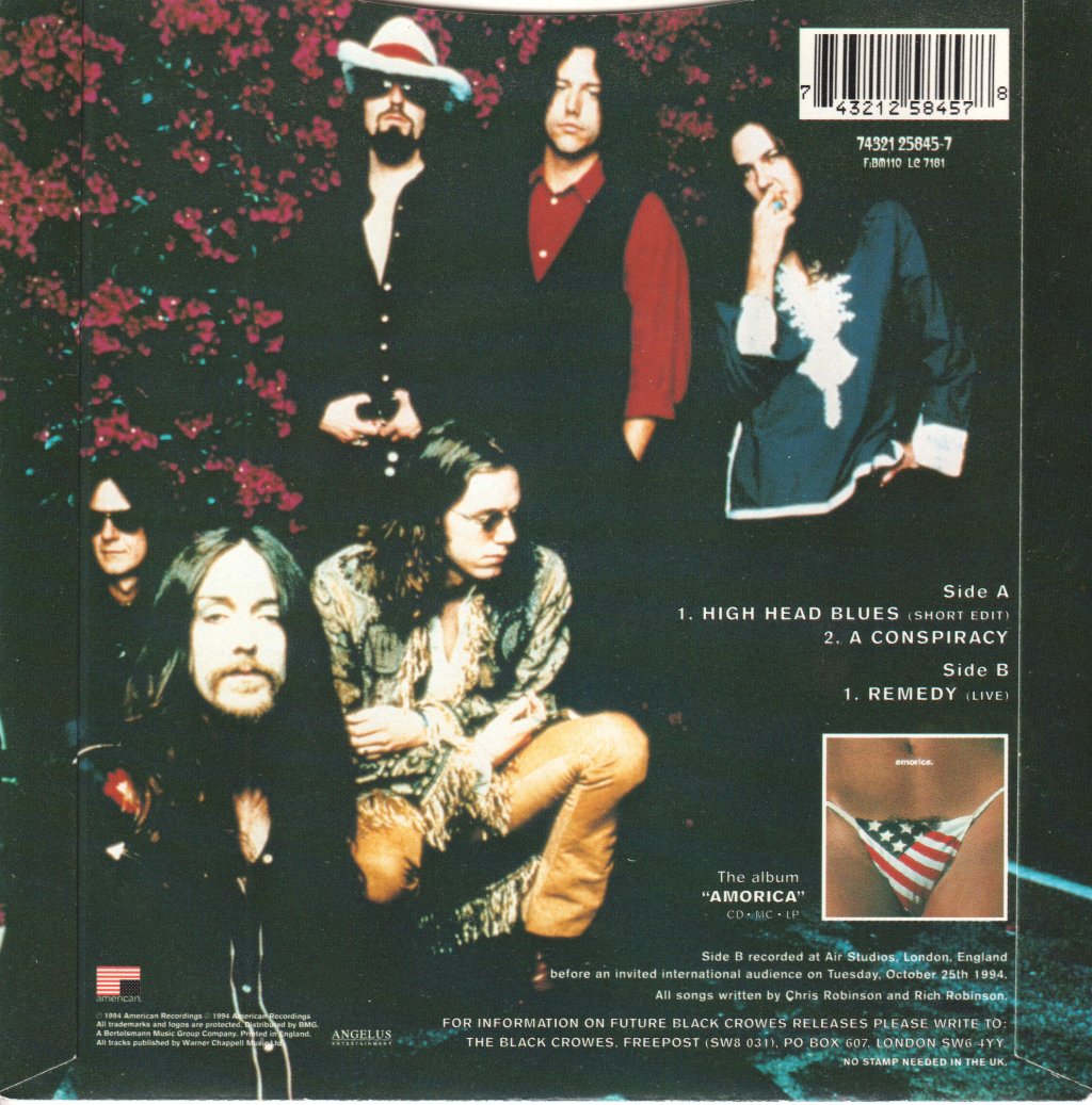 Black Crowes - High Head Blues - 7 Inch