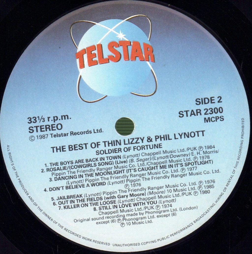 Phil Lynott And Thin Lizzy - Soldier Of Fortune (Best Of) - Lp