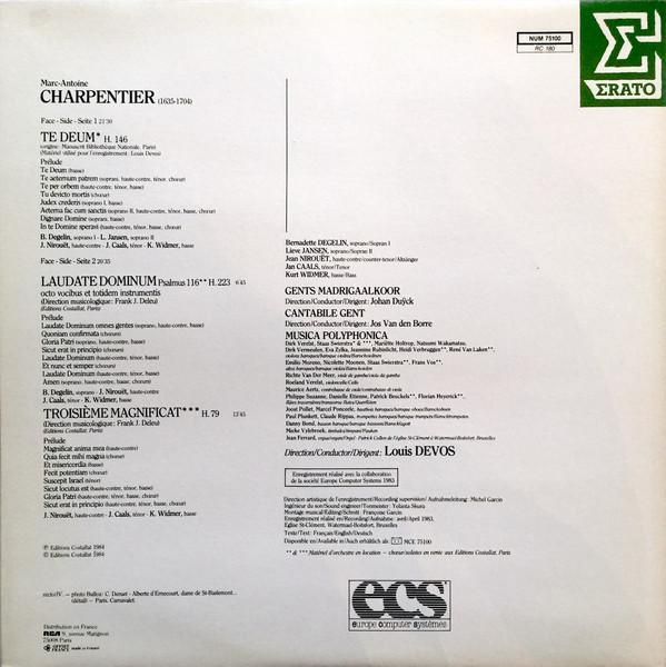 Marc-Antoine Charpentier - Te Deum / Laudate Dominum / Magnificat - Lp