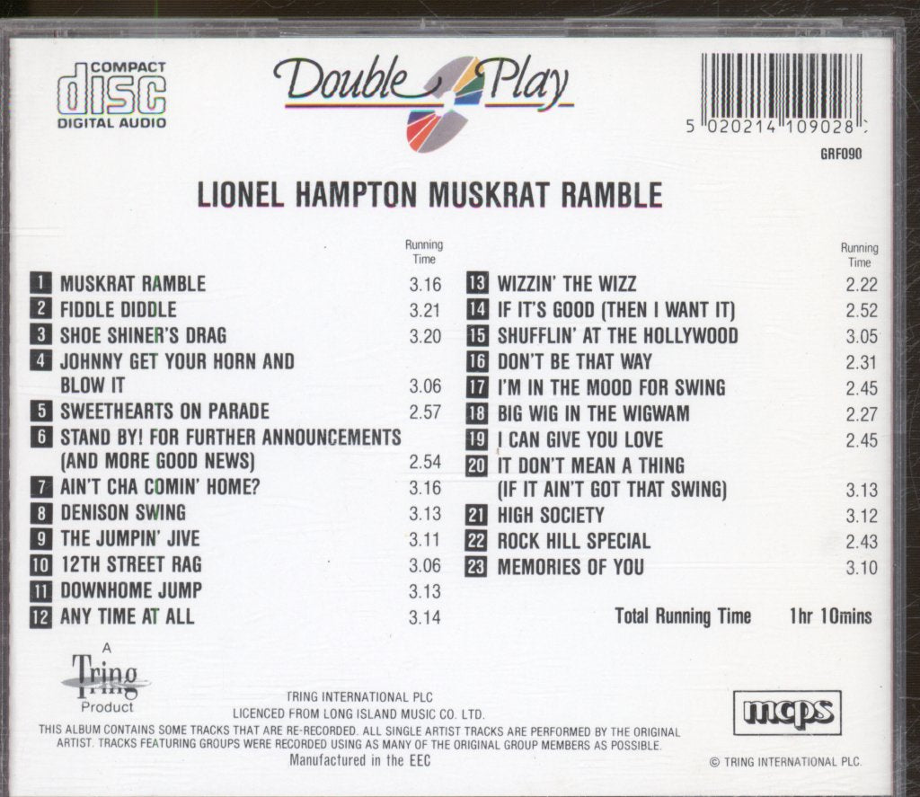 Lionel Hampton - Muskrat Ramble - Cd