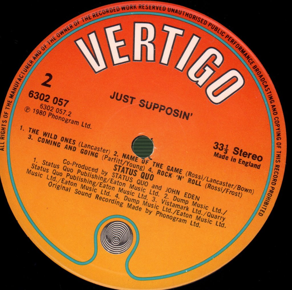 Status Quo - Just Supposin' - Lp