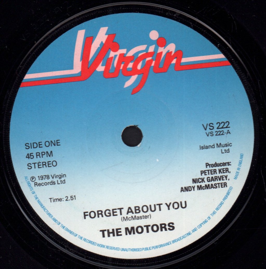 Motors - Forget About You - 7 Inch