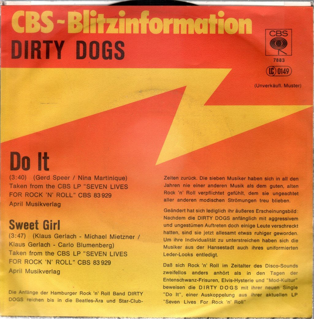 Dirty Dogs - Do It - 7 Inch