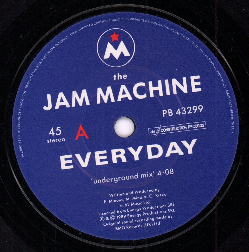Jam Machine - Everyday - 7 Inch
