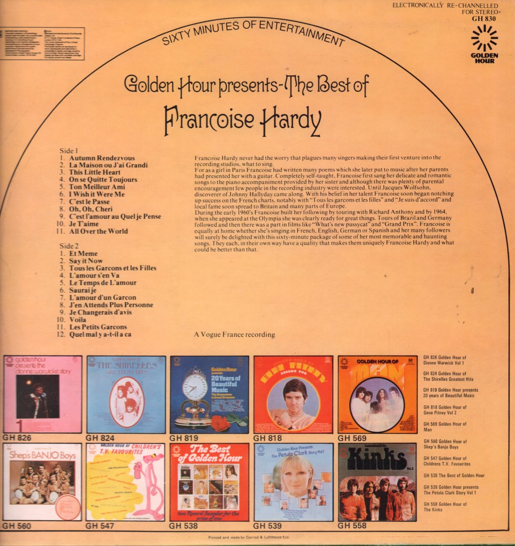 Francoise Hardy - Best Of - Lp