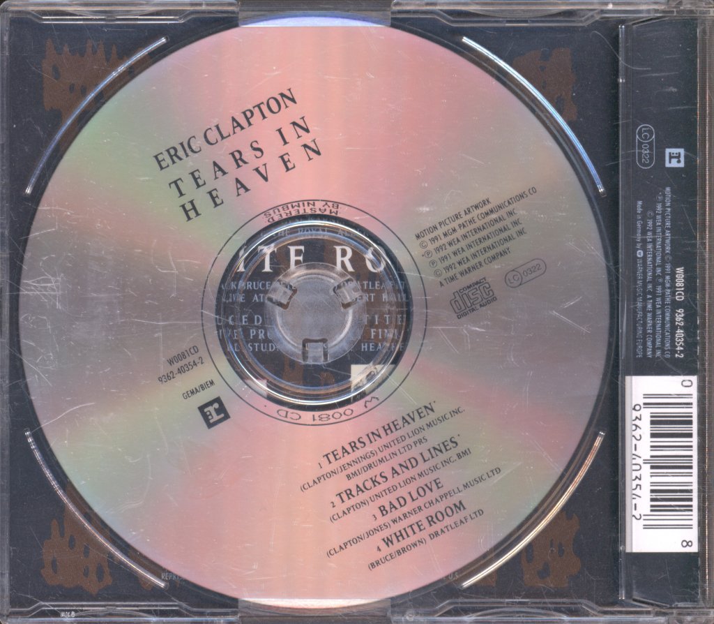 Eric Clapton - Tears In Heaven - Cd