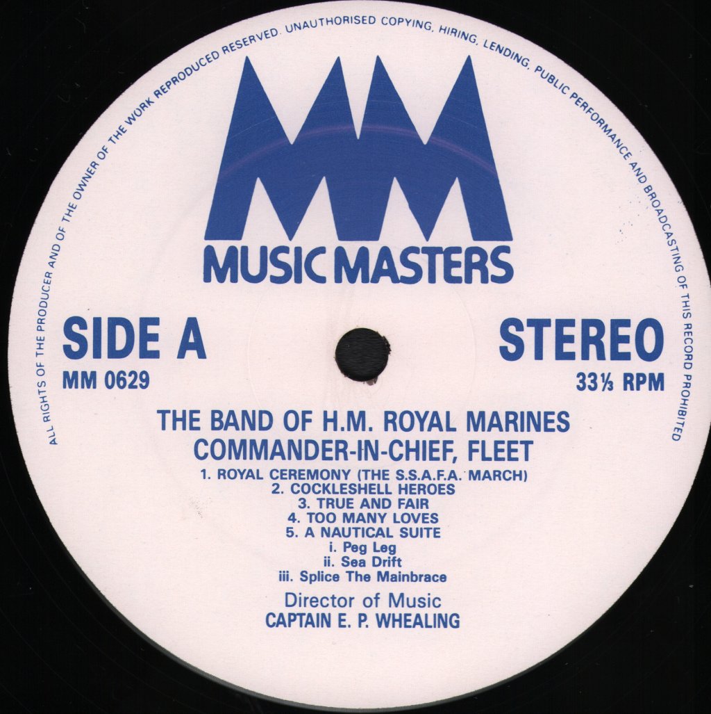 Band Of H.M. Royal Marines Commander-in-Chief Fleet - Volume 2 Featuring The Castles Of Britain Suite - Lp