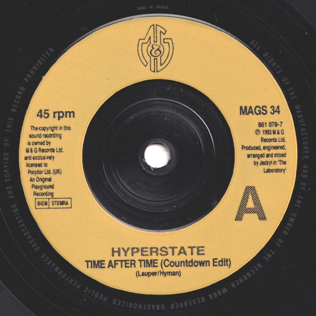 Hyperstate - Time After Time - 7 Inch