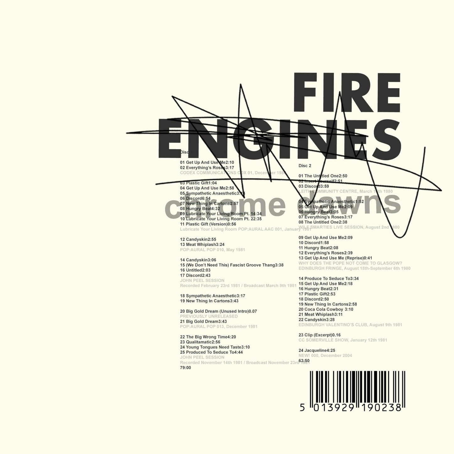 Fire Engines - Chrome Dawns 2cd Edition - Double Cd
