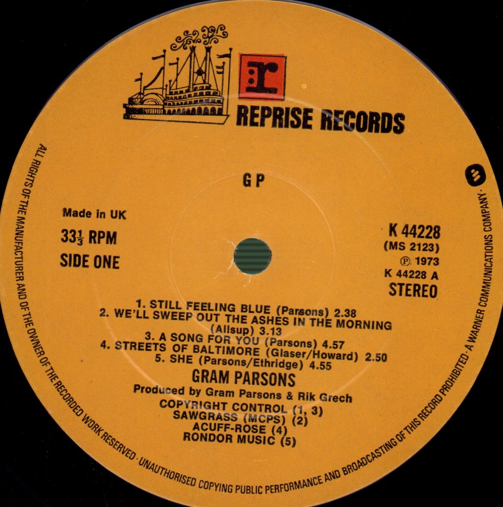 Gram Parsons - Gp - Lp