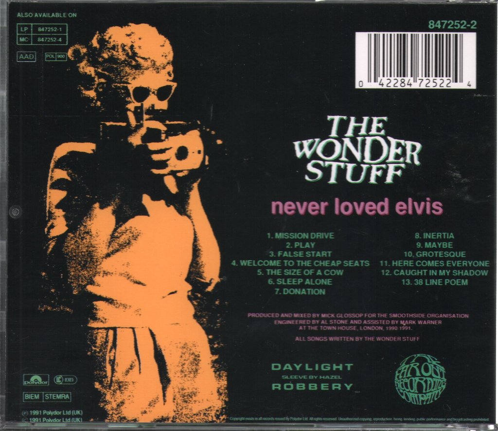 Wonder Stuff - Never Loved Elvis - Cd