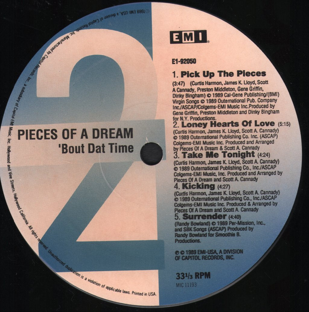 Pieces Of A Dream (Us Group) - Bout Dat Time - Lp