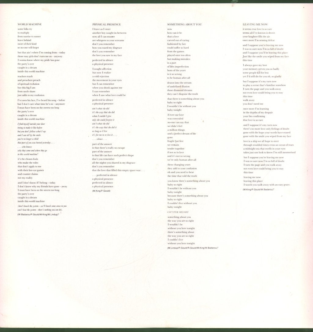 Level 42 - World Machine - Lp