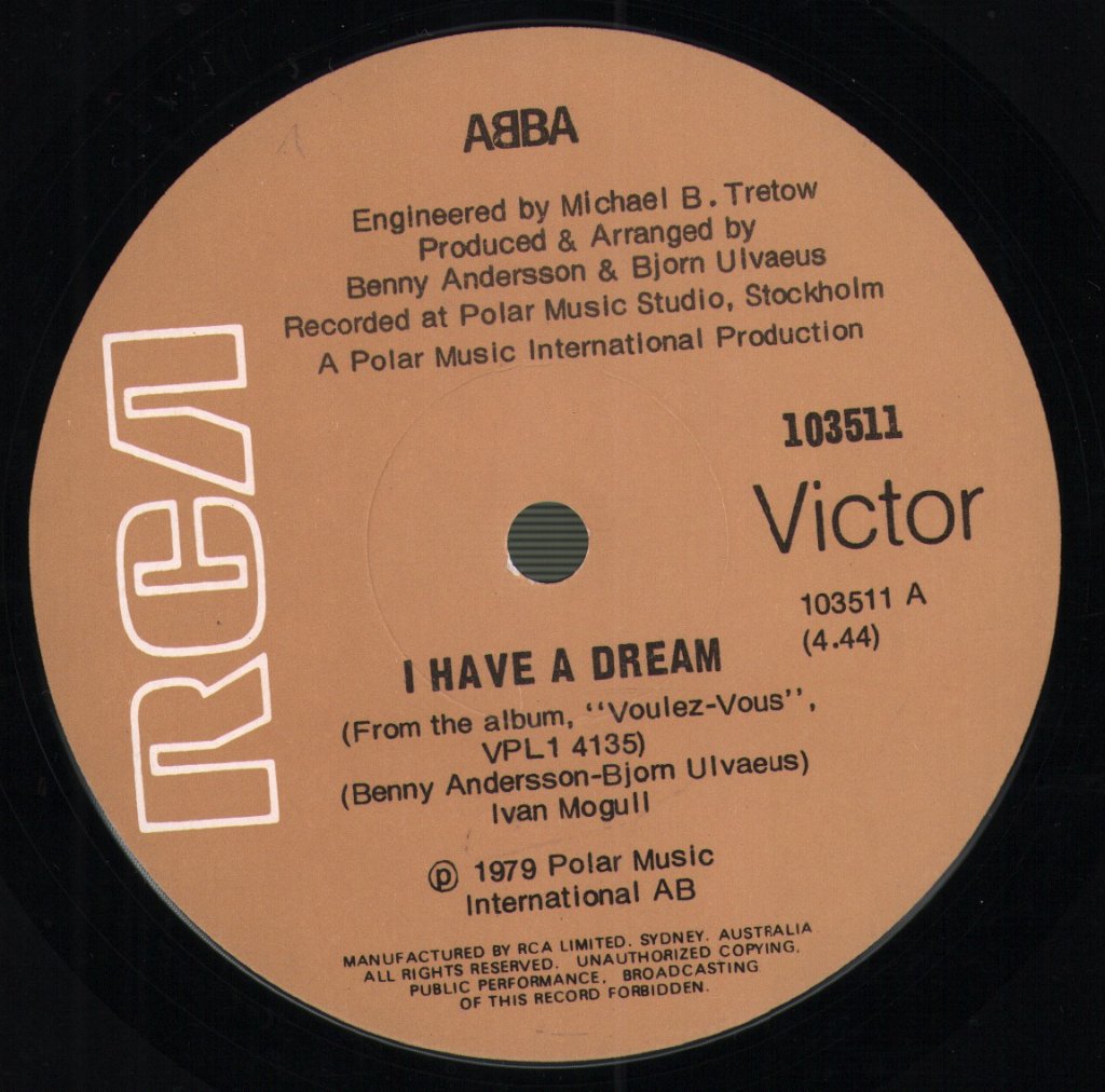 ABBA - I Have A Dream - 7 Inch