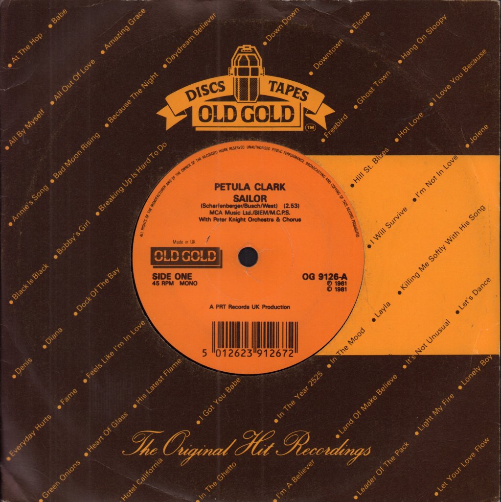 Petula Clark - Sailor - 7 Inch