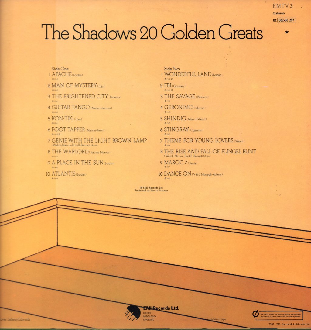 Shadows - 20 Golden Greats - Lp