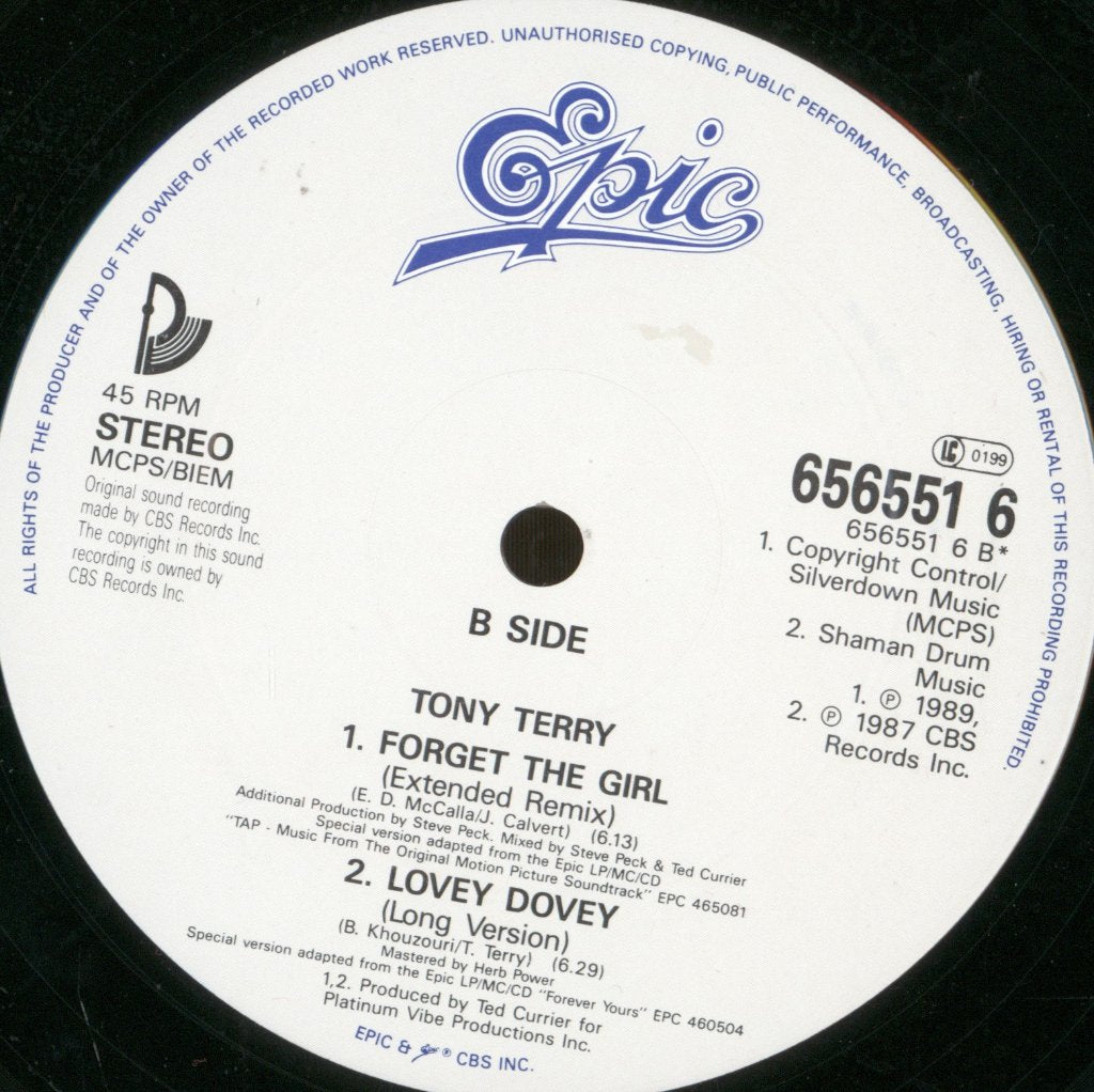 Tony Terry - Head Over Heels - 12 Inch