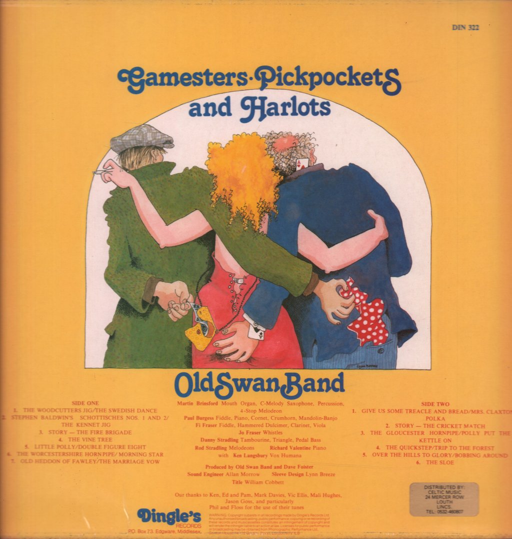 Old Swan Band - Gamesters Pickpockets And Harlots - Lp