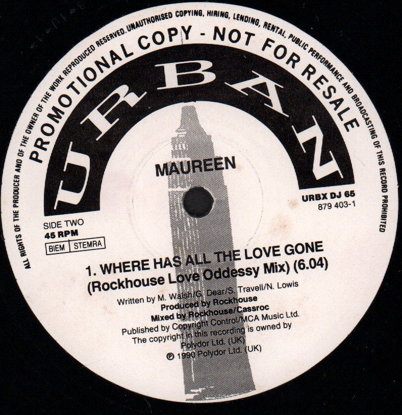 Maureen Walsh - Where Has All The Love Gone - 12 Inch