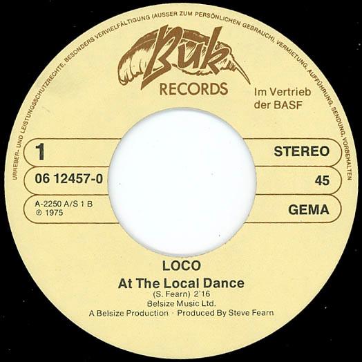 Loco (Glam) - At The Local Dance / The Man - 7 Inch