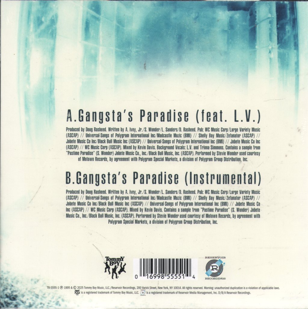Coolio - Gangsta's Paradise - 7 Inch