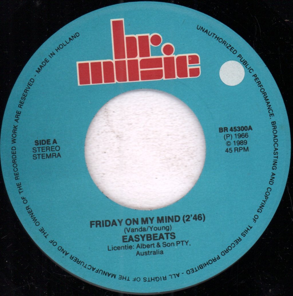 Easybeats - Friday On My Mind / Hello How Are You - 7 Inch