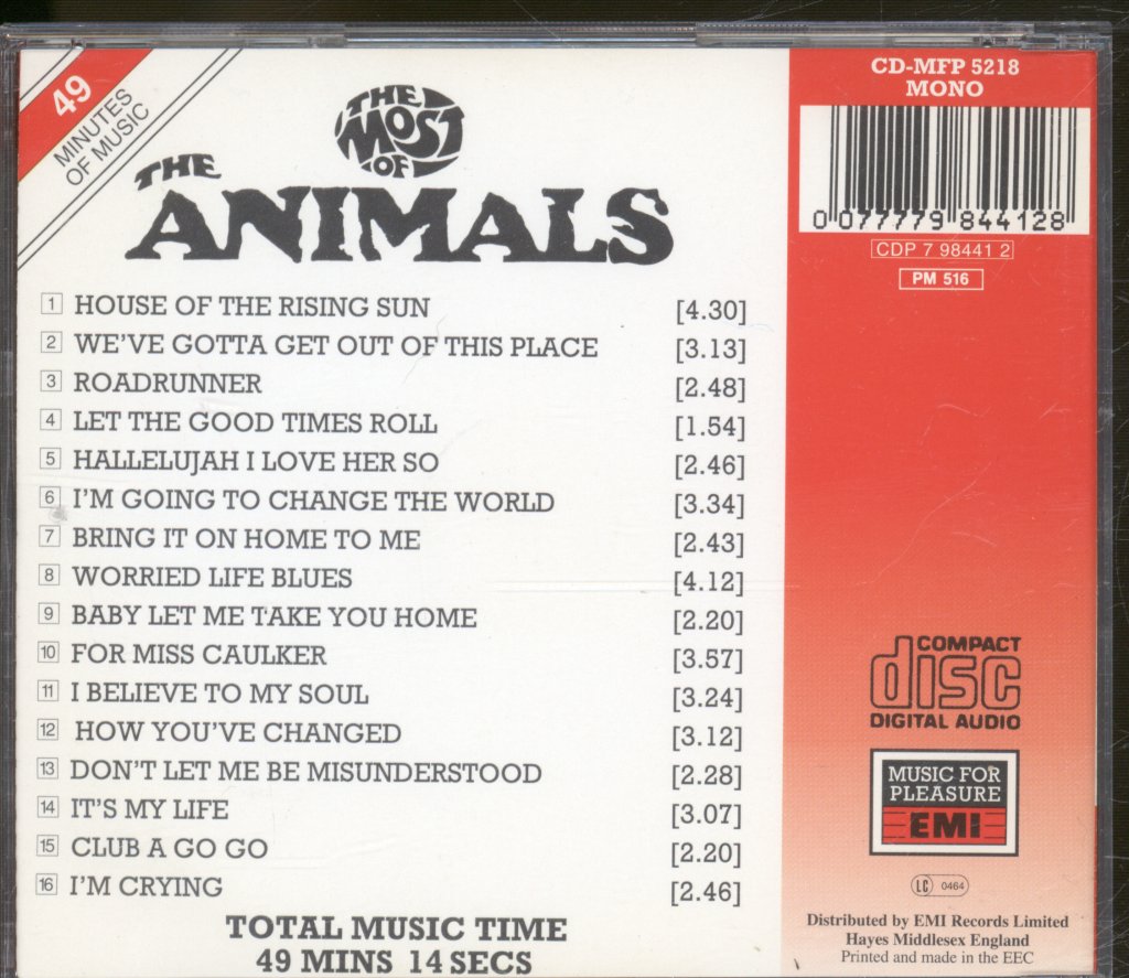 Animals - Most Of The Animals - Cd