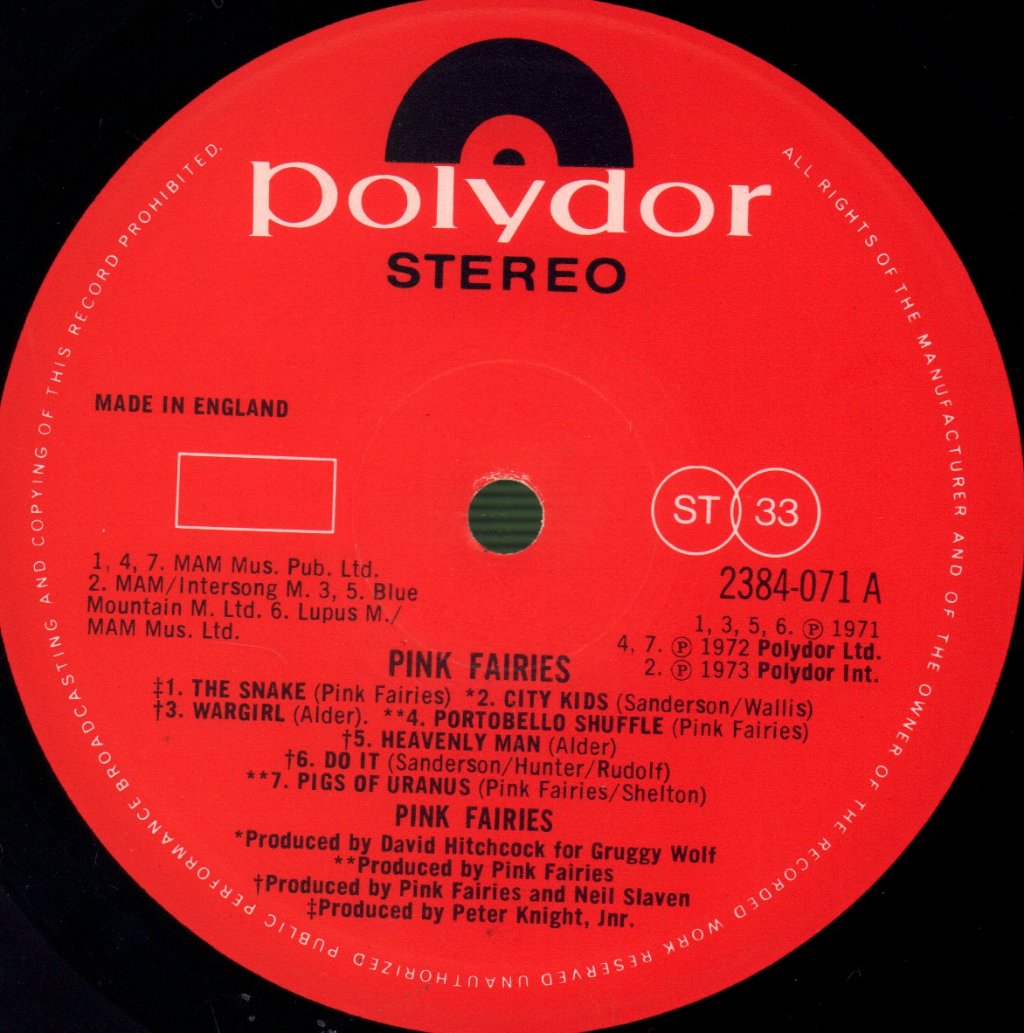 Pink Fairies - Pink Fairies - Lp