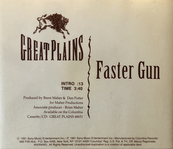 Great Plains - Faster Gun - Cd