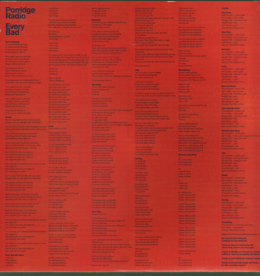 Porridge Radio - Every Bad - Lp