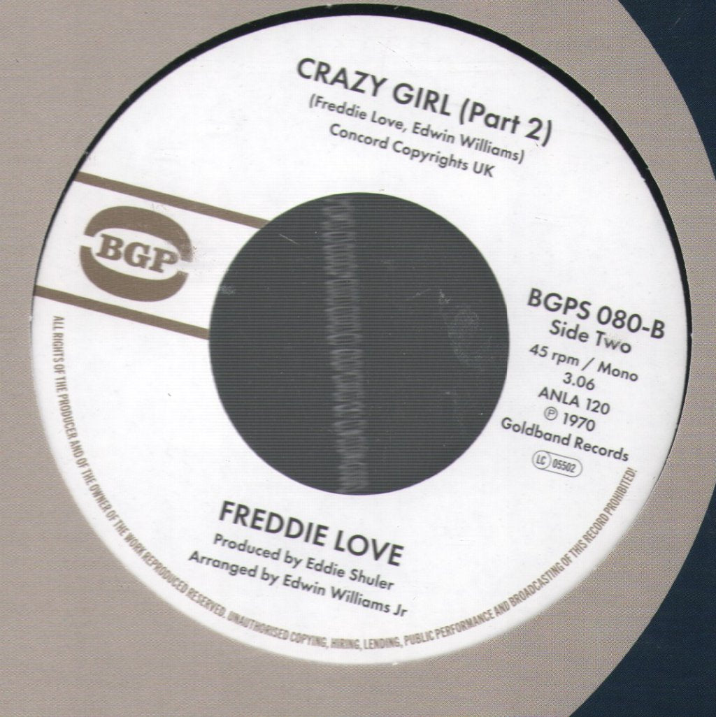 Freddie Love - Crazy Girl (Part 1) - 7 Inch