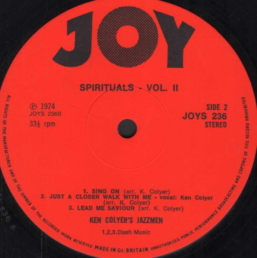 Ken Colyer's Jazzmen - Sprituals Vol 2 - Lp