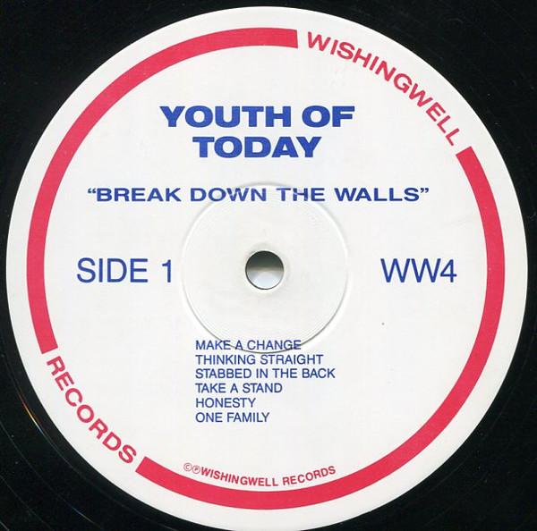 Youth Of Today - Break Down The Walls - Lp